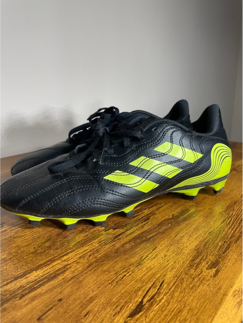 Adidas Copa Sense.4 FxG Soccer Cleats Black/Solar Yellow 7.5